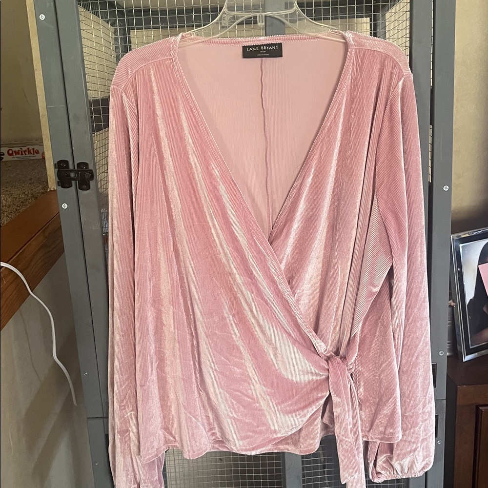 Lane Bryant Light Pink Knit Top
